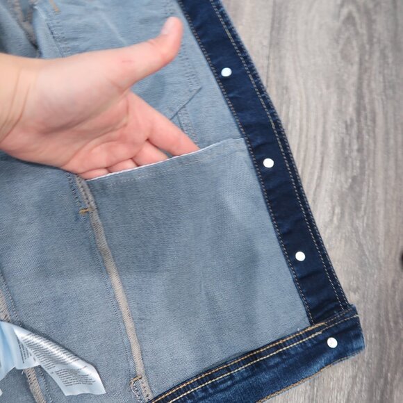 Street One Womens Jean Jacket Denim Button Down Cotton Coat Blue NWOT 8/10 - Picture 6 of 16